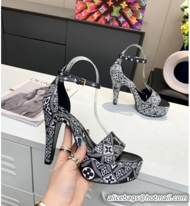 Best Product Louis Vuitton Since 1854 Afterglow Platform Heel Sandal 11.5cm 012680 Grey 2021