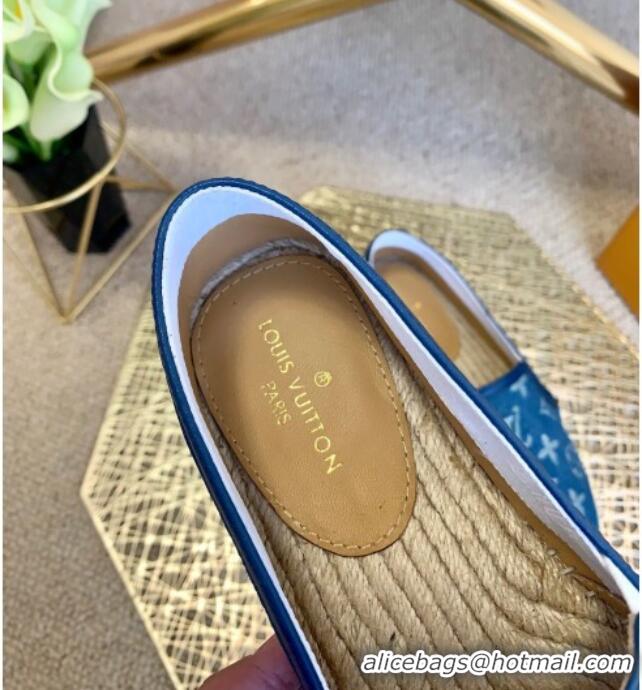 Low Cost Louis Vuitton Monogram Denim Espadrilles 012712 Medium Blue