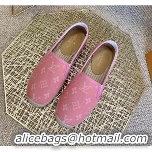 Purchase Louis Vuitton Monogram Denim Espadrilles 012712 Pink