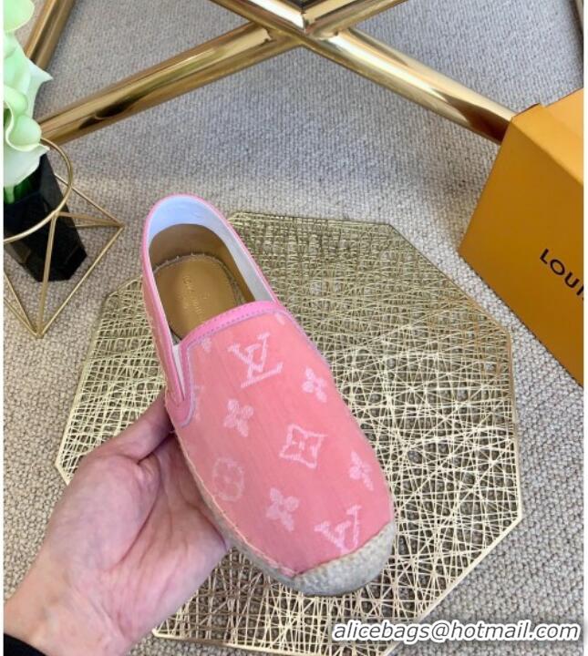 Purchase Louis Vuitton Monogram Denim Espadrilles 012712 Pink