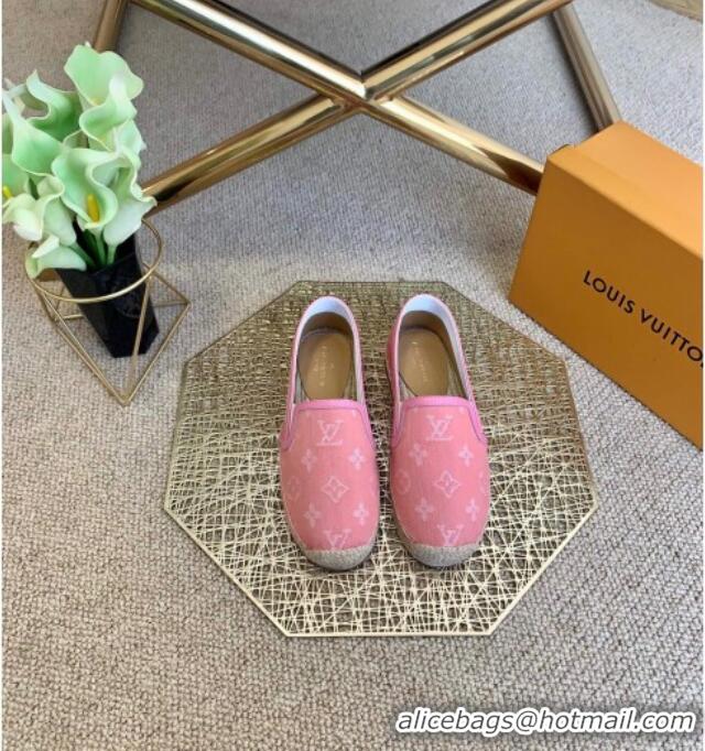 Purchase Louis Vuitton Monogram Denim Espadrilles 012712 Pink