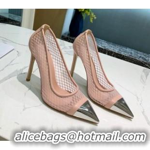 Best Product Louis Vuitton Urban Twist Mesh Pump 5.5/10.5cm with Silver Cap 022546 Pink