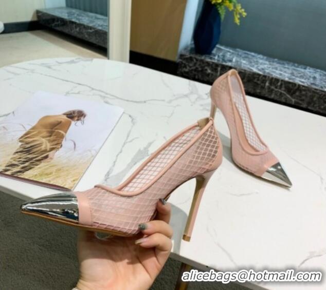 Best Product Louis Vuitton Urban Twist Mesh Pump 5.5/10.5cm with Silver Cap 022546 Pink