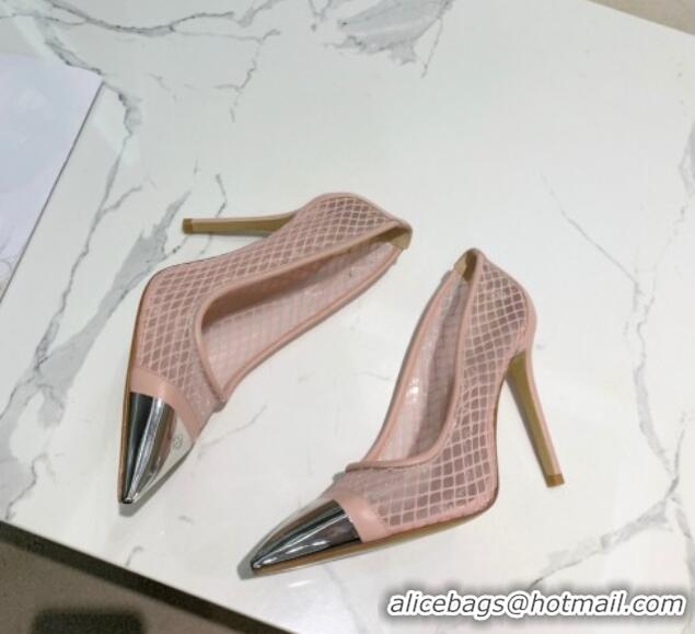 Best Product Louis Vuitton Urban Twist Mesh Pump 5.5/10.5cm with Silver Cap 022546 Pink