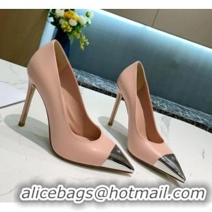 Top Quality Louis Vuitton Urban Twist Leather Pump 10.5cm with Silver Cap 022548 Pink