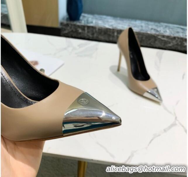 Charming Louis Vuitton Urban Twist Leather Pump 10.5cm with Silver Cap 022548 Grey