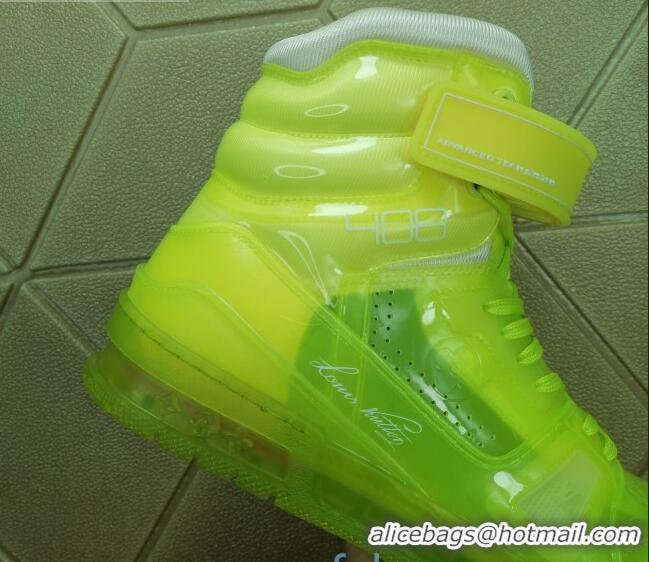 Grade Design Louis Vuitton LV Trainer Transparent Boot Sneakers 030915 Yellow 2021