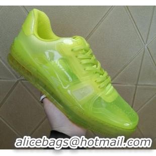 New Style Louis Vuitton LV Trainer Transparent Low-top Sneakers 030918 Yellow 2021