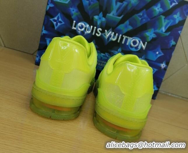 New Style Louis Vuitton LV Trainer Transparent Low-top Sneakers 030918 Yellow 2021