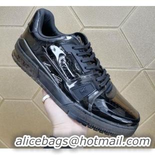 Best Price Louis Vuitton LV Trainer Transparent Low-top Sneakers 030918 Black 2021