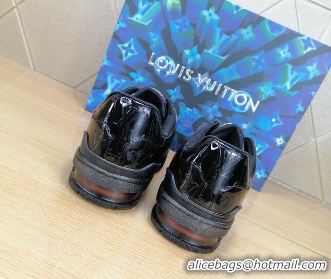 Best Price Louis Vuitton LV Trainer Transparent Low-top Sneakers 030918 Black 2021