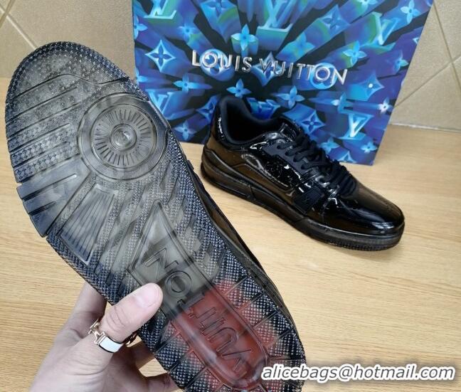 Best Price Louis Vuitton LV Trainer Transparent Low-top Sneakers 030918 Black 2021