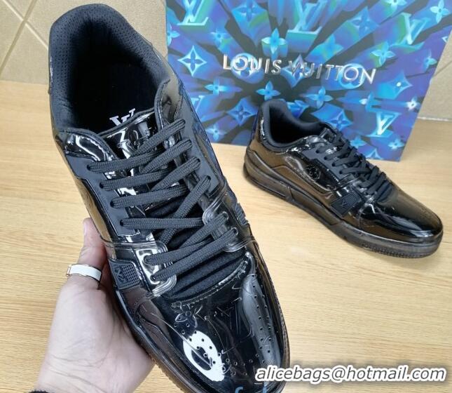 Best Price Louis Vuitton LV Trainer Transparent Low-top Sneakers 030918 Black 2021