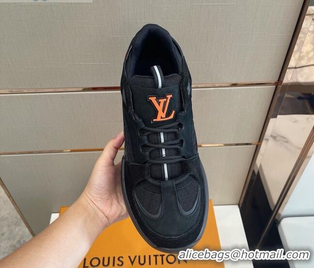 Unique Grade Louis Vuitton Men's A View Sneakers 030923 Black