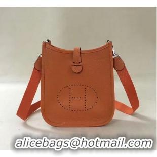 Discount Design Hermes Evelyne original togo leather mini Shoulder Bag H15698 orange