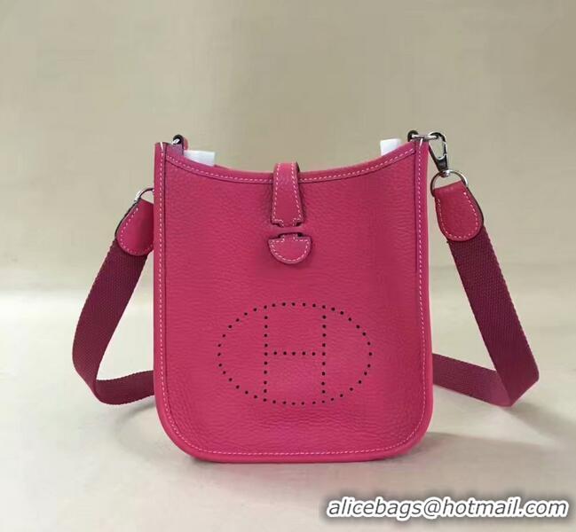 Reasonable Price Hermes Evelyne original togo leather mini Shoulder Bag H15698 rose