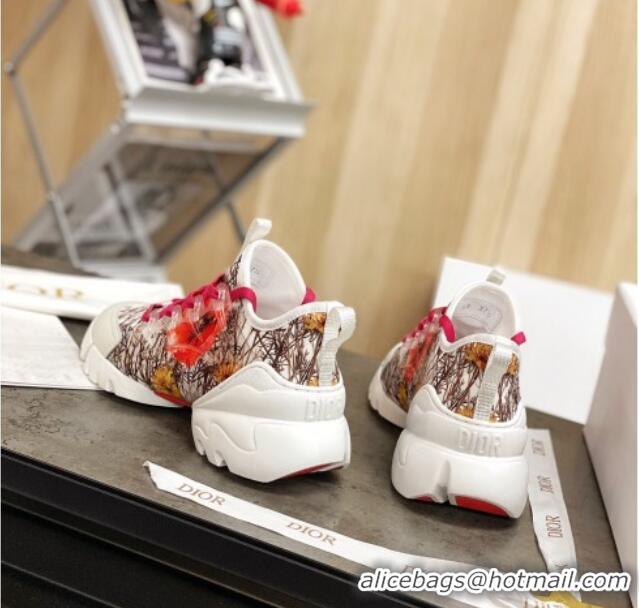 Top Design Dior D-Connect Sneakers in Print Technical Fabric 111050