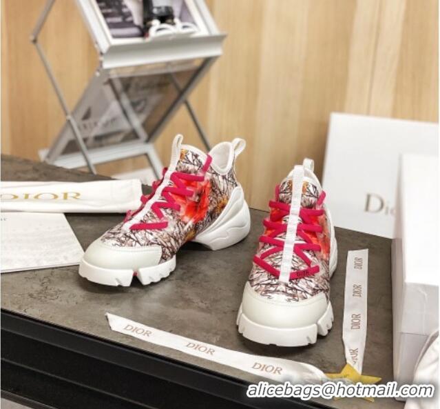 Top Design Dior D-Connect Sneakers in Print Technical Fabric 111050