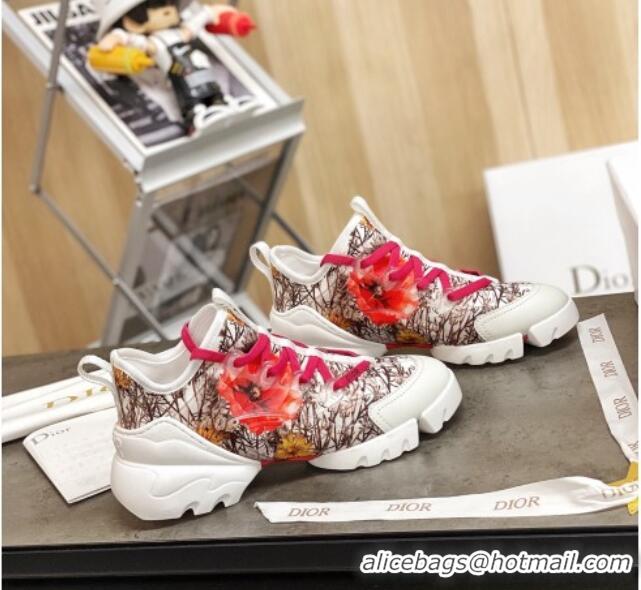 Top Design Dior D-Connect Sneakers in Print Technical Fabric 111050