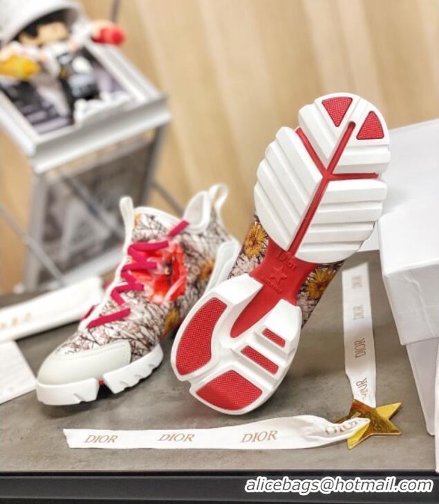 Top Design Dior D-Connect Sneakers in Print Technical Fabric 111050