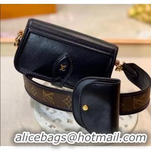 Best Quality Louis Vuitton Officier Pouch with Strap M69841 Black