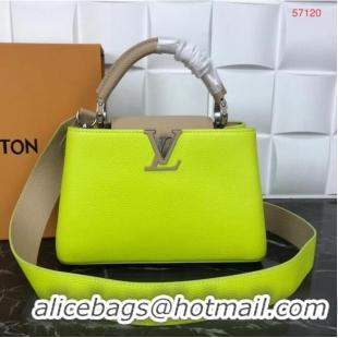 Good Product Louis Vuitton CAPUCINES PM M57519 yellow&grey