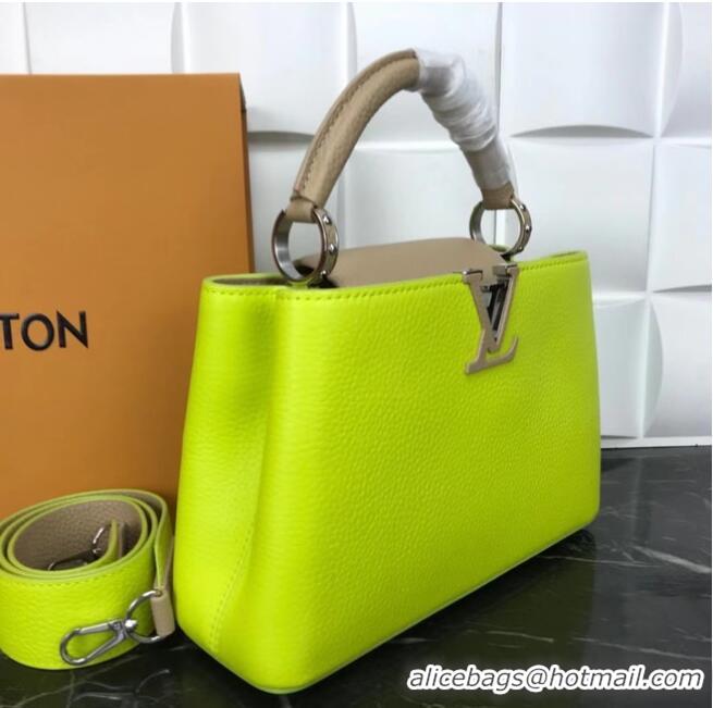 Good Product Louis Vuitton CAPUCINES PM M57519 yellow&grey