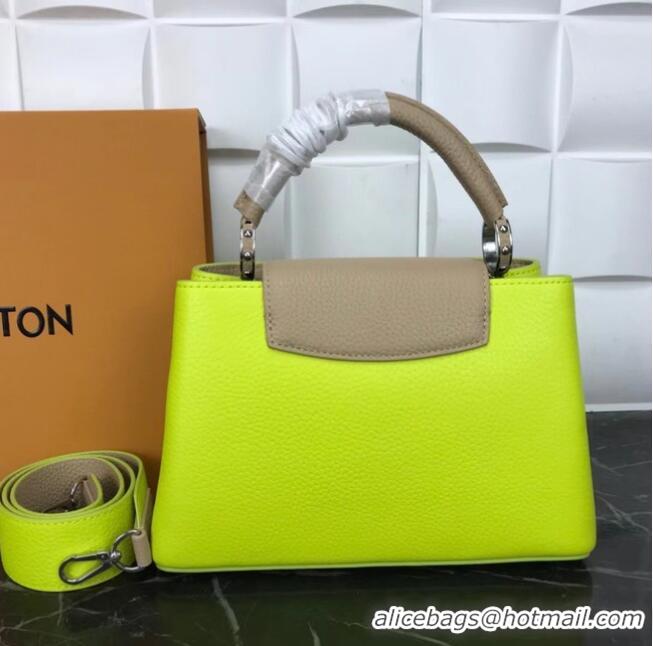 Good Product Louis Vuitton CAPUCINES PM M57519 yellow&grey