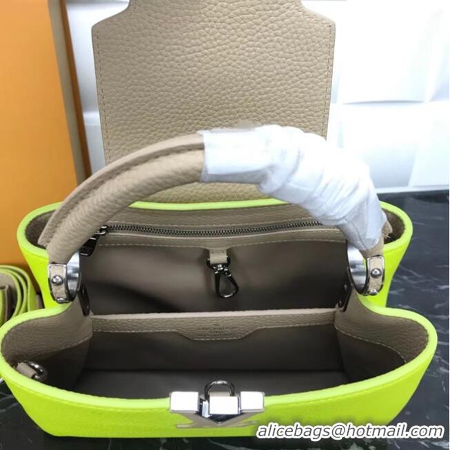 Good Product Louis Vuitton CAPUCINES PM M57519 yellow&grey