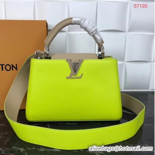 Good Product Louis Vuitton CAPUCINES PM M57519 yellow&grey