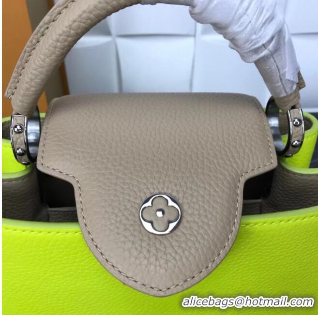 Good Product Louis Vuitton CAPUCINES PM M57519 yellow&grey