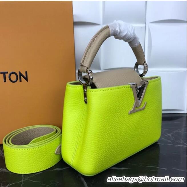 Good Quality Louis Vuitton CAPUCINES PM M57519 yellow&grey