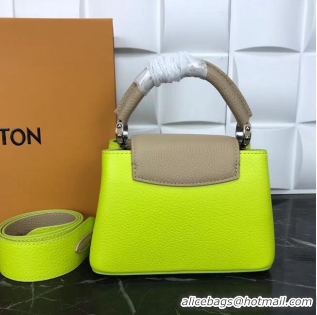 Good Quality Louis Vuitton CAPUCINES PM M57519 yellow&grey