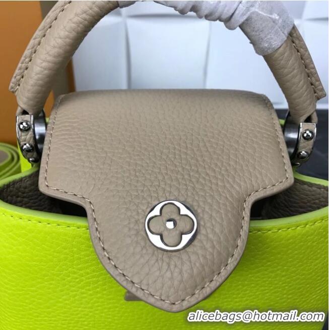 Good Quality Louis Vuitton CAPUCINES PM M57519 yellow&grey