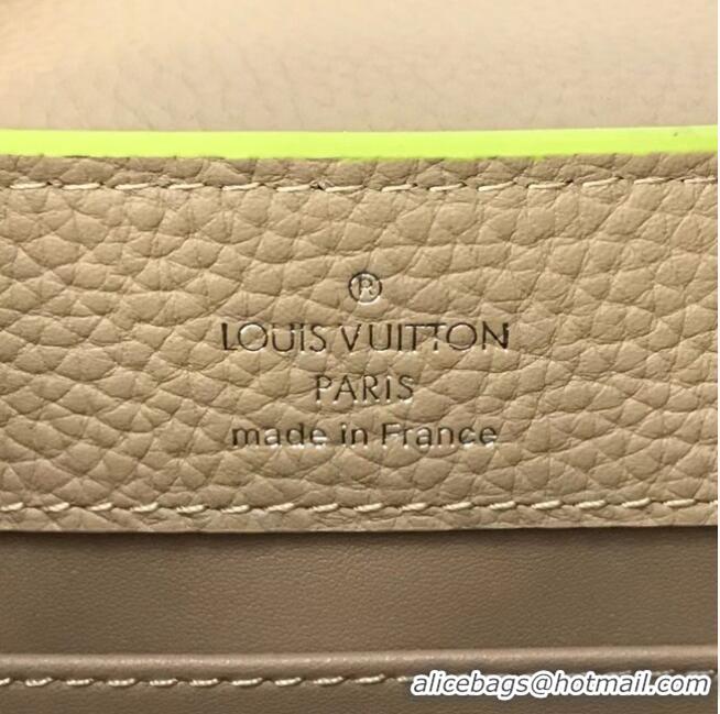 Good Quality Louis Vuitton CAPUCINES PM M57519 yellow&grey