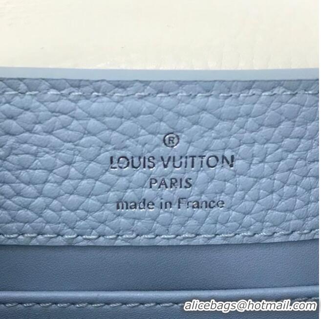 Original Cheap Louis Vuitton CAPUCINES PM M57519 light blue&white