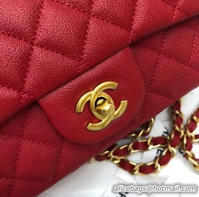 Popular Style CHANEL mini flap bag with top handle AS2431 red