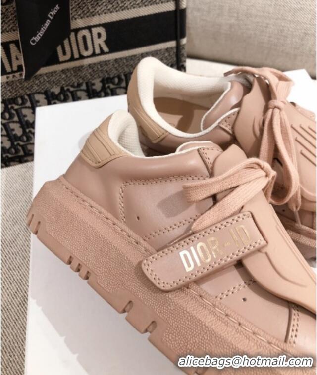 Best Grade Dior DIOR-ID Sneakers in Beige Rubber and Calfskin 120454