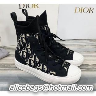 Best Price Dior Walk'n'Dior Boots Sneakers in Black Oblique Knit 121809