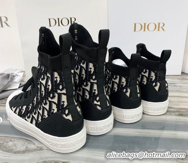 Best Price Dior Walk'n'Dior Boots Sneakers in Black Oblique Knit 121809