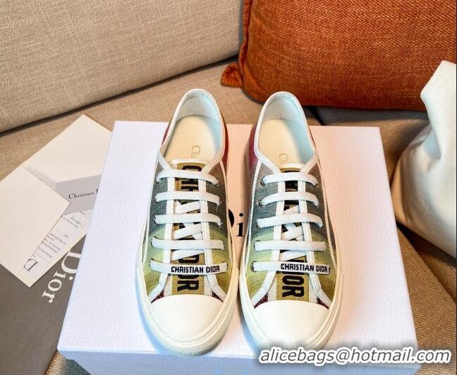 Best Luxury Dior Walk'n'Dior Sneakers in Multicolor Striped Cotton 121828