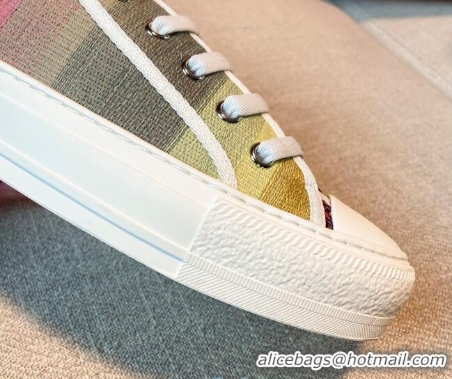 Best Luxury Dior Walk'n'Dior Sneakers in Multicolor Striped Cotton 121828