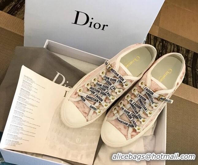 Good Quality Dior Walk'n'Dior Velvet Sneakers Pink 121903