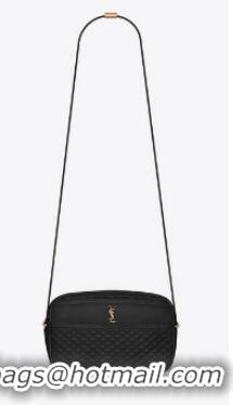 Discount SAINT LAURENT VICTOIRE CAMERA BAG IN QUILTED LAMBSKIN 6489901 black