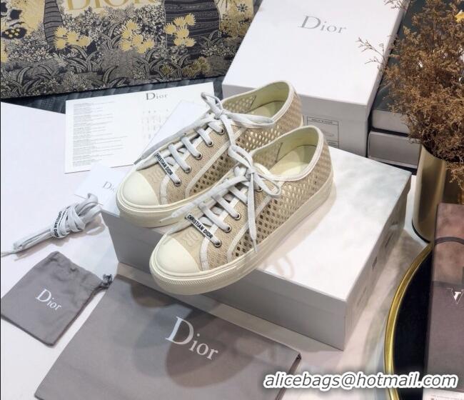 Top Quality Dior Walk'n'Dior Sneakers in White Mesh Embroidery 122251