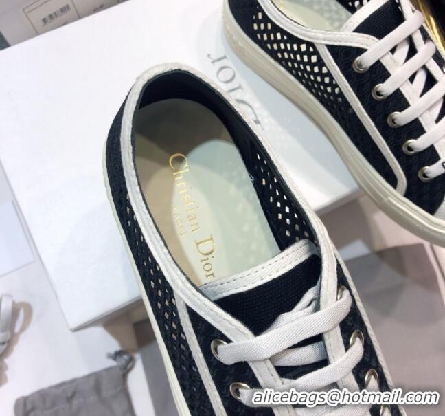 Best Luxury Dior Walk'n'Dior Sneakers in Black Mesh Embroidery 122251