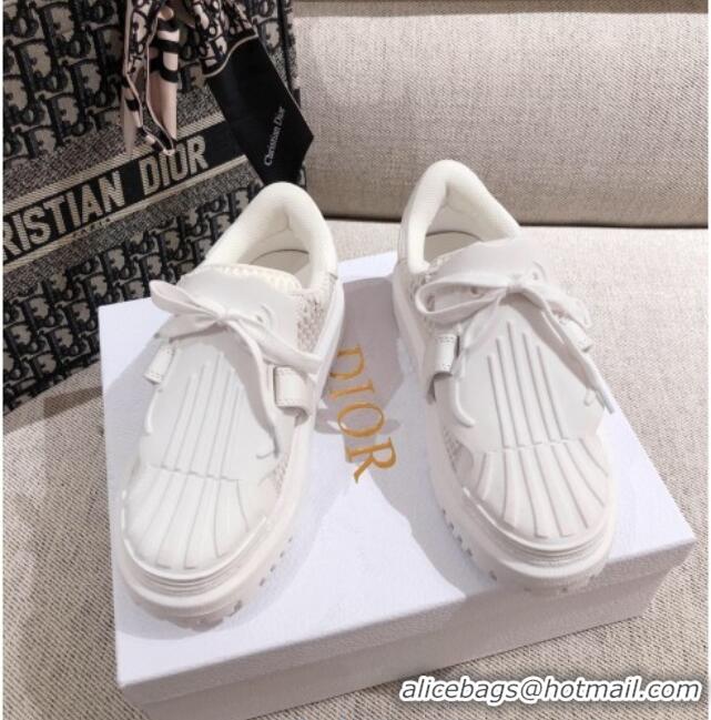 Discount Dior DIOR-ID Sneakers in White Mesh and Calfskin 122340