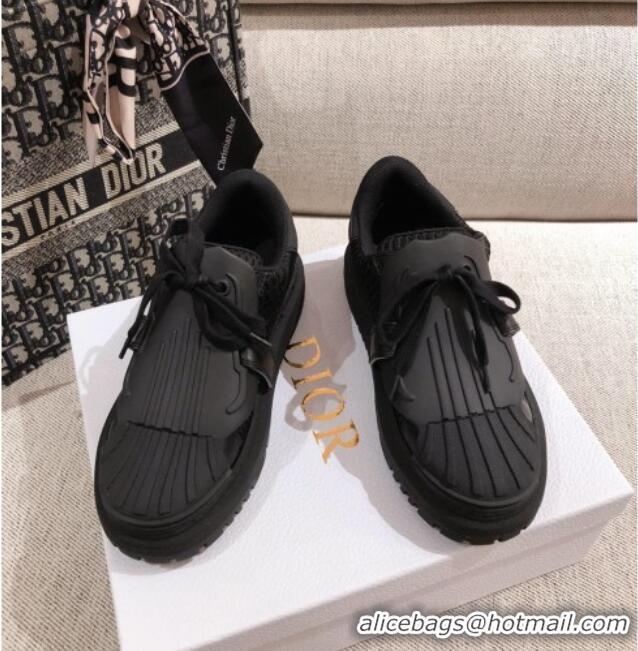 Top Quality Dior DIOR-ID Sneakers in Black Mesh and Calfskin 122340