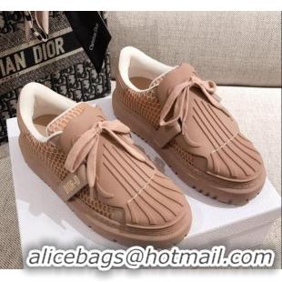 Grade Design Dior DIOR-ID Sneakers in Beige Mesh and Calfskin 122340