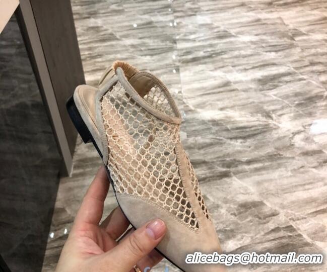 Unique Grade Dior Suede Mesh Ballerinas 011151 Beige